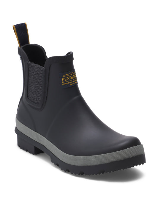 Men's Trapper Peak Western Chelsea Rain Boot- Black