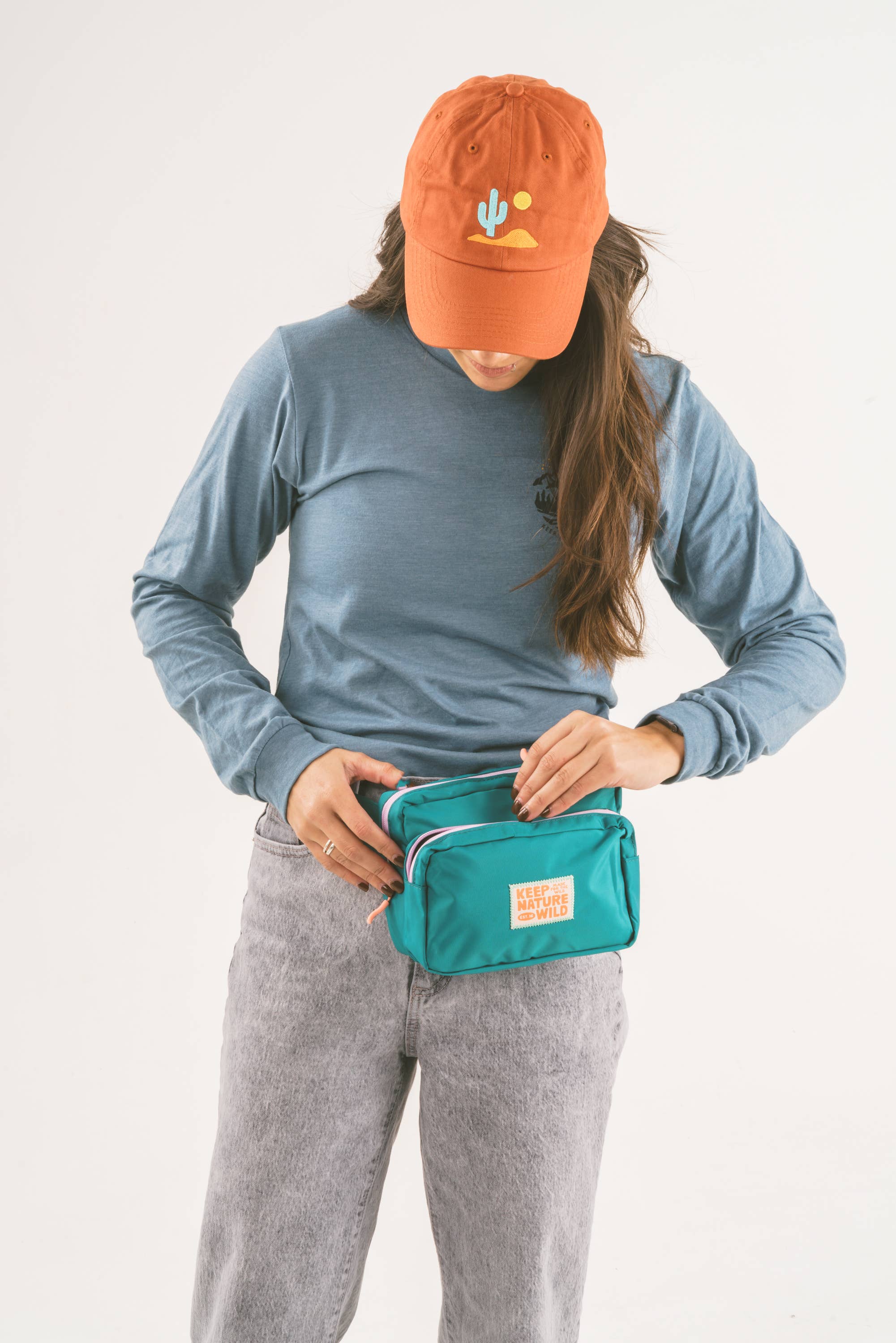 KNW Fanny Pack | Teal/Lavender
