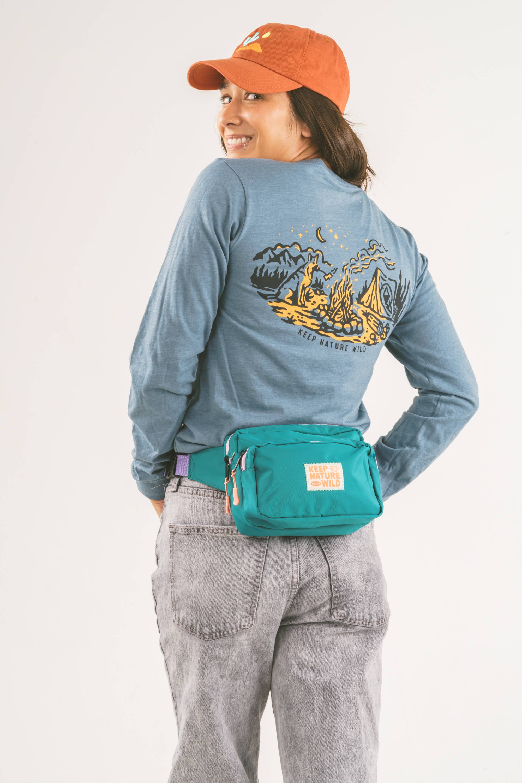KNW Fanny Pack | Teal/Lavender
